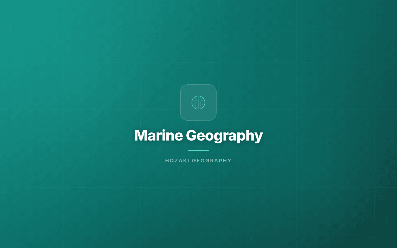 Marine Geography