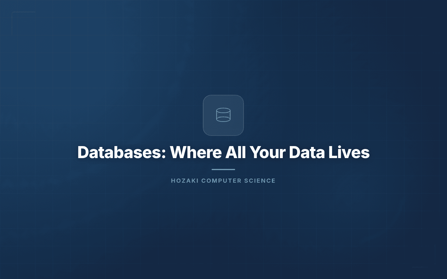 Databases — SQL Queries, Indexes, and Data Storage Architecture
